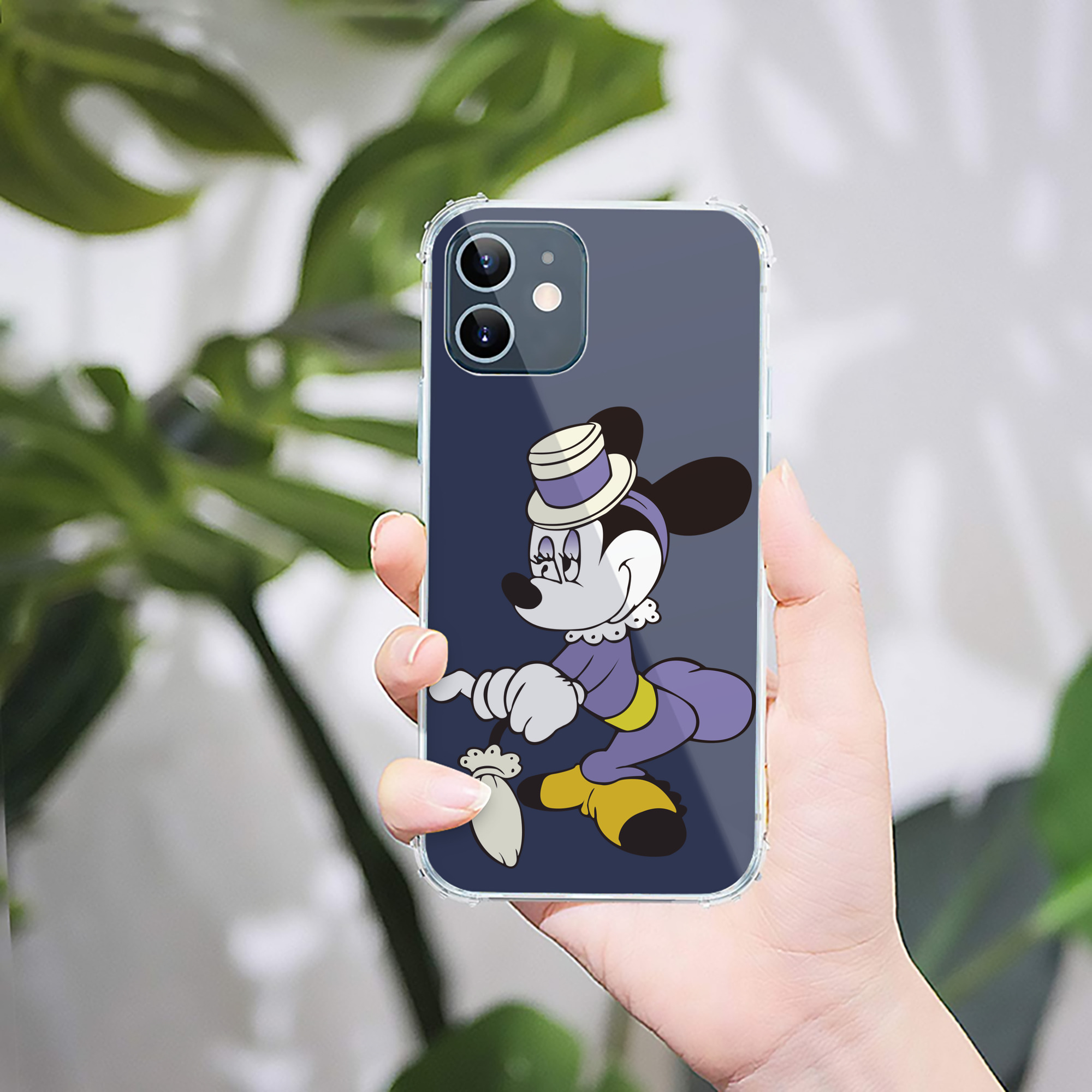 （画像用） ミッキーマウス Mickey Mouse 【iPhone 12シリーズ対応】透明スマホケース（クリアソフトケース）